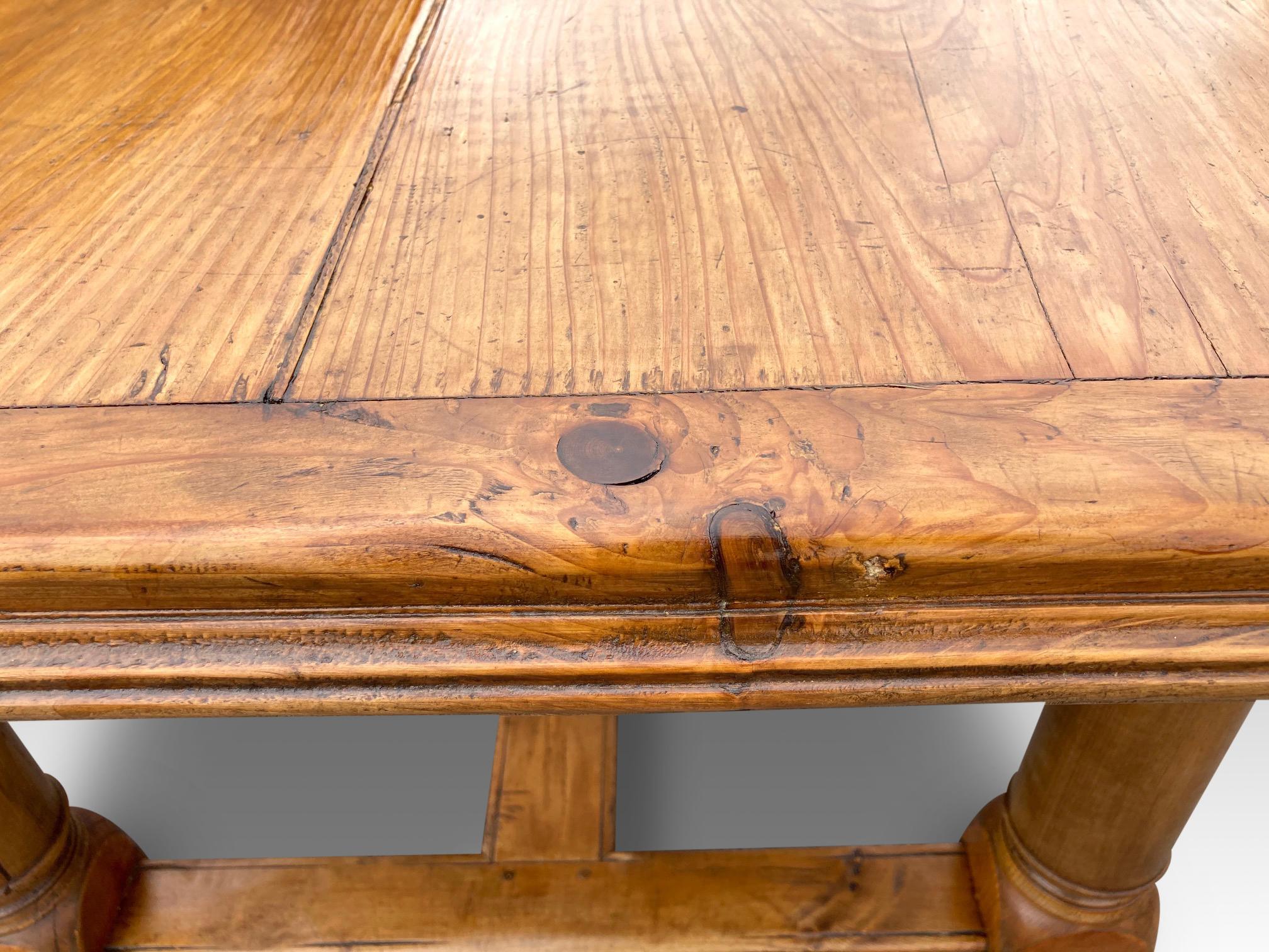 Farmhouse Table, English Pine, circa 1880.  108 ins long. 43ins wide For Sale 6