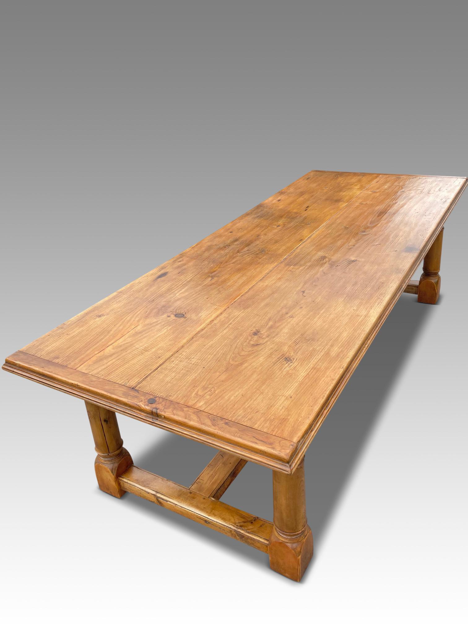 Farmhouse Table, English Pine, circa 1880.  108 ins long. 43ins wide For Sale 8