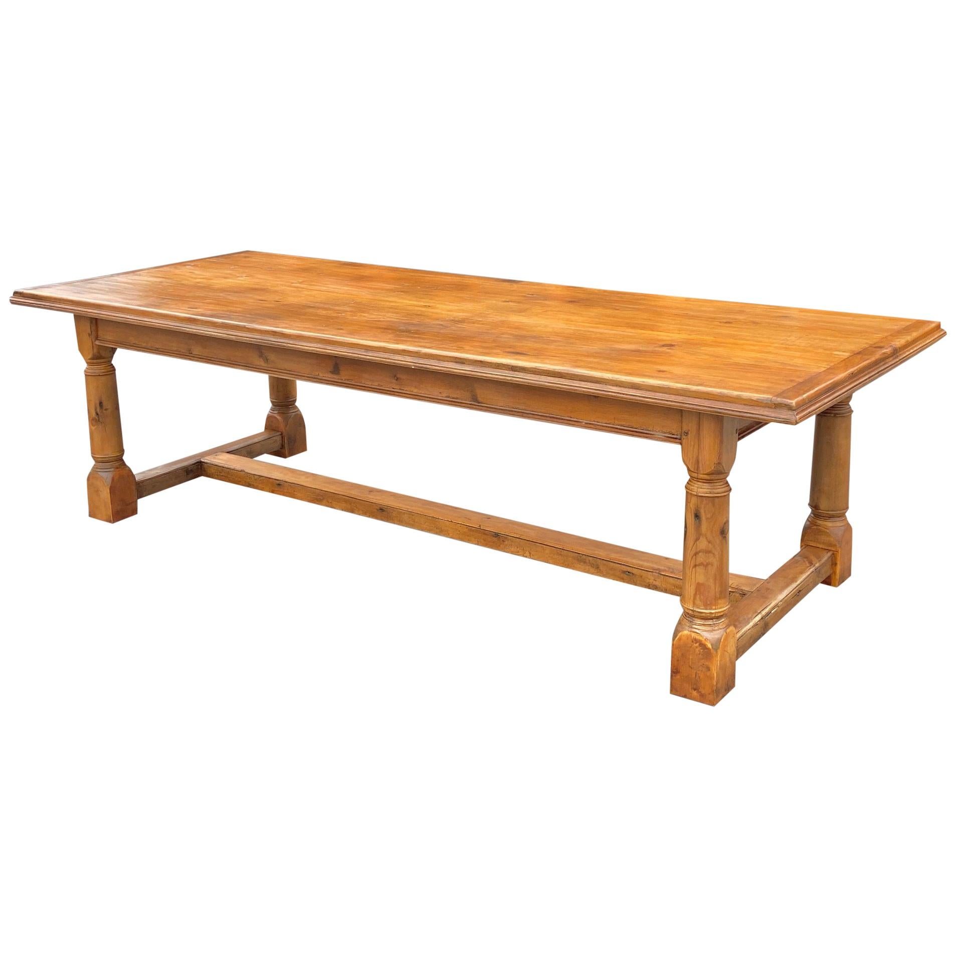 Farmhouse Table, English Pine, circa 1880.  108 ins long. 43ins wide For Sale