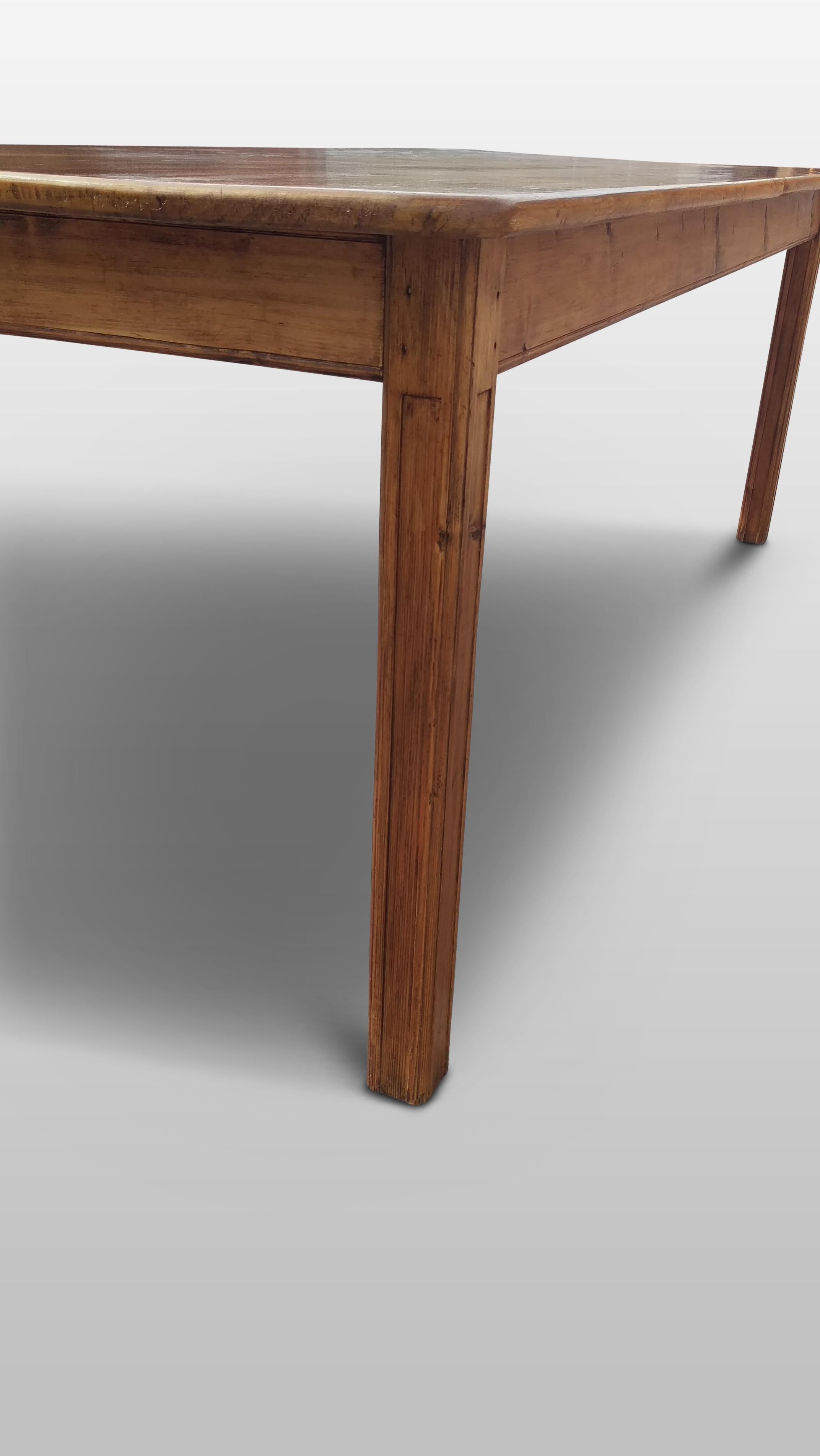 Hand-Crafted Farmhouse Table, French, circa 1900