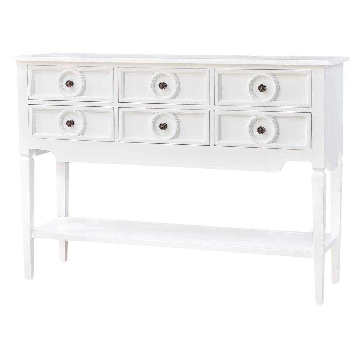 Farmhouse White Rustic Sideboard