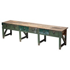 Table de travail de ferme, France, début du 20e siècle