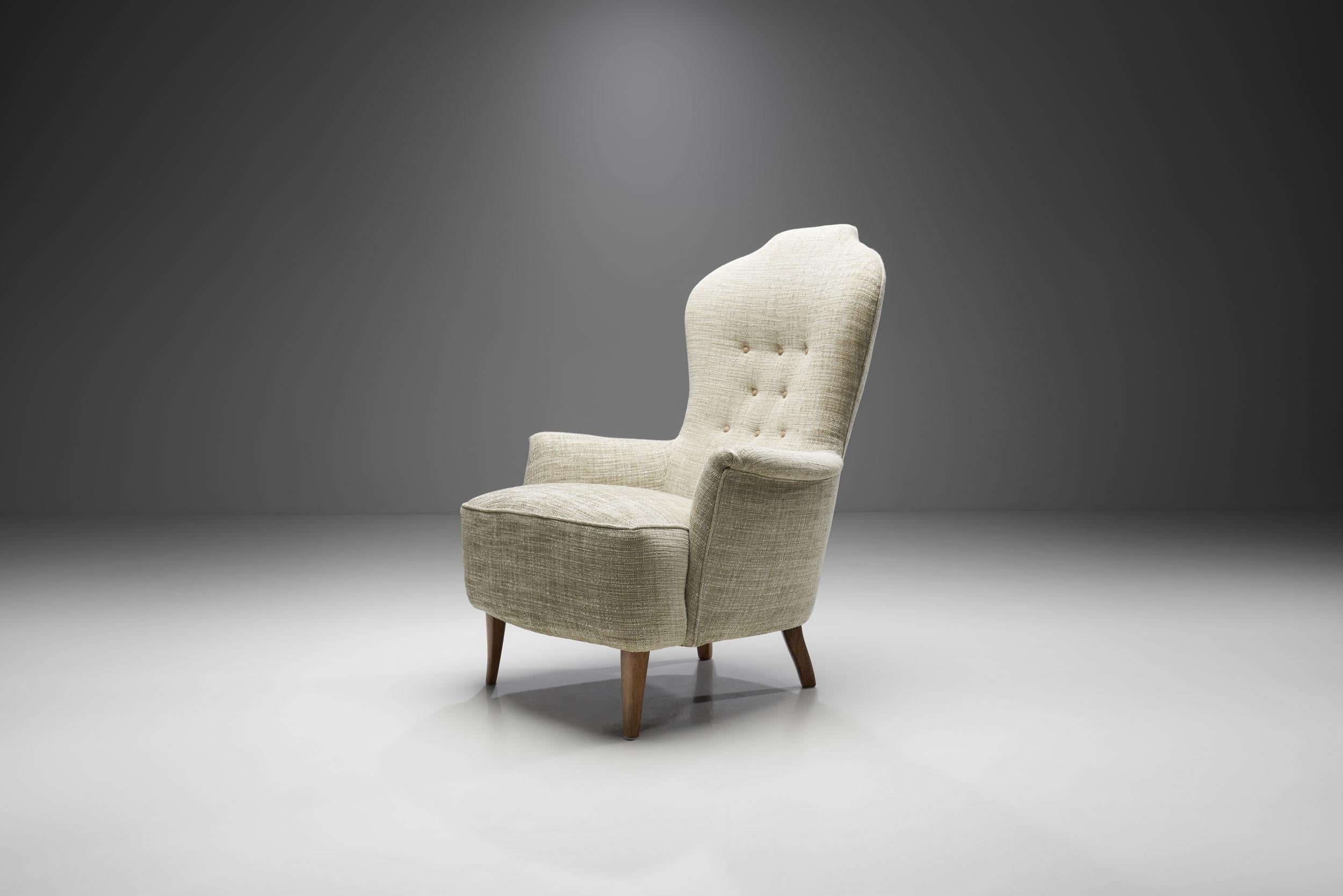 Swedish “Farmor” Armchair by Carl Malmsten for O.H. Sjögren, Sweden, 1956