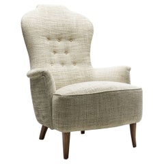“Farmor” Armchair by Carl Malmsten for O.H. Sjögren, Sweden, 1956