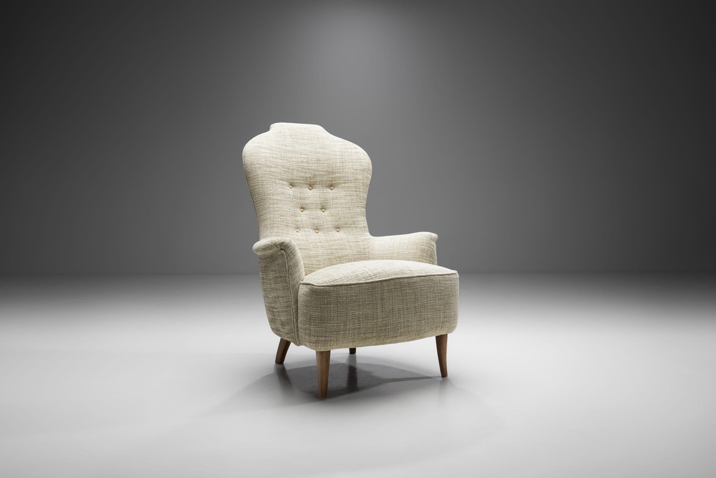 Milieu du XXe siècle Fauteuils Farmor de Carl Malmsten pour O.H. Sjögren, Suède, 1956 en vente