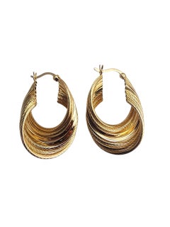Faro 14K Yellow Gold Layered Hoop Earrings #22893