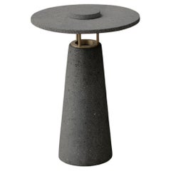 Faro Table Lamp in Volcanic Stone & Brass by Nuumbra