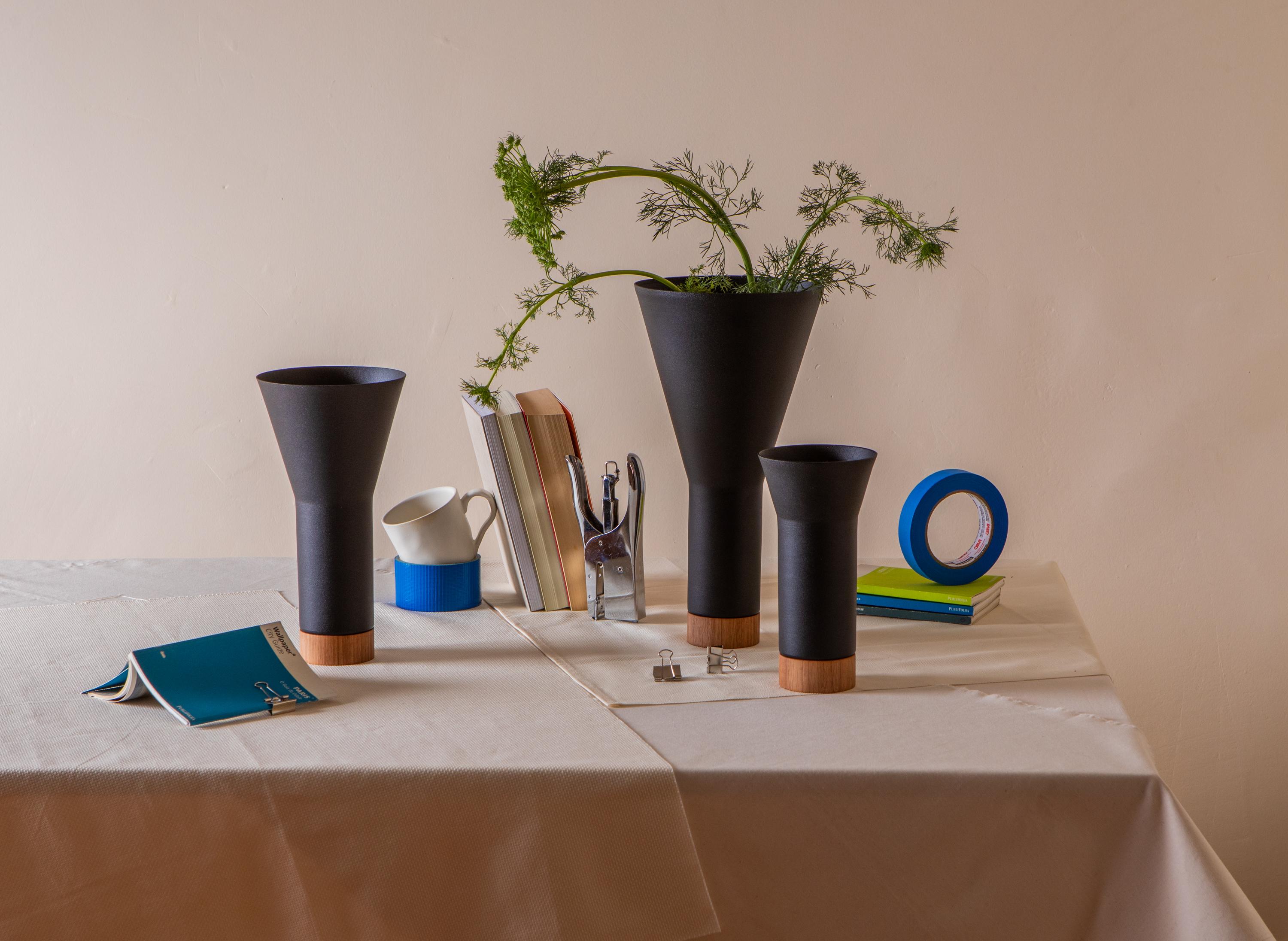 Other Farol Vases (Set of 3) by Estúdio Dentro, Brazilian Contemporary Design For Sale