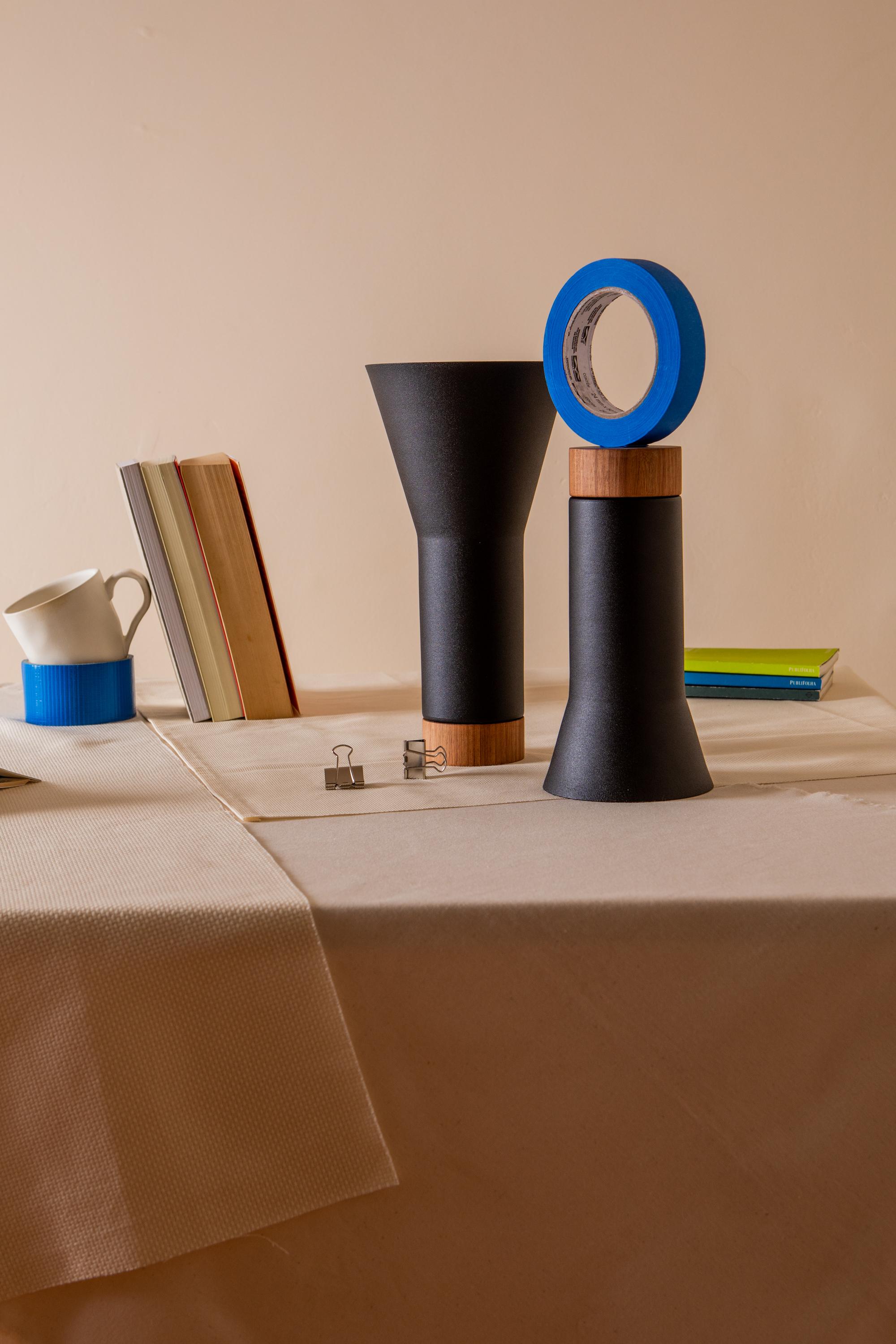 Farol Vases (Set of 3) by Estúdio Dentro, Brazilian Contemporary Design For Sale 2
