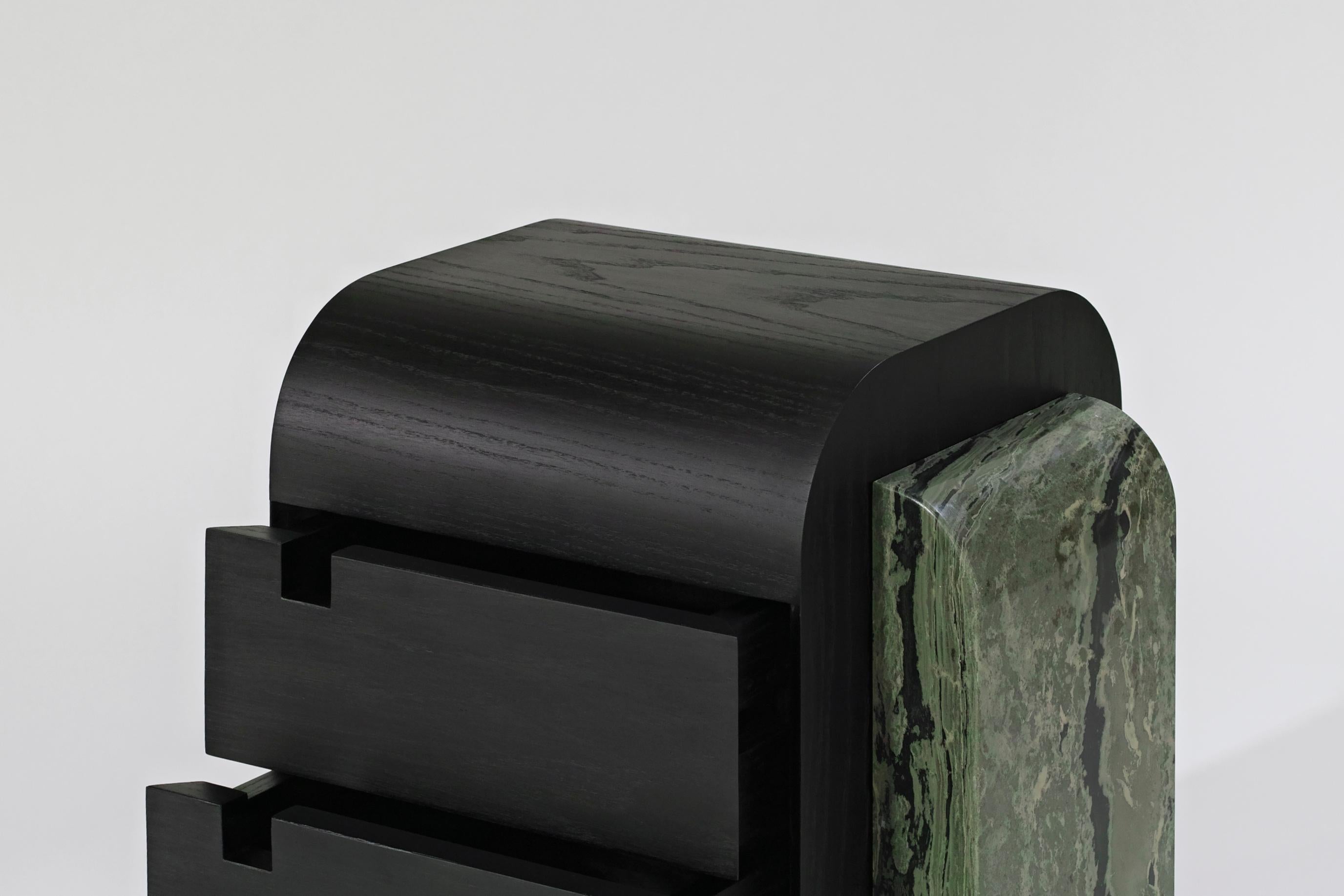 Wood Faros, Nightstands by Charles Kalpakian for House of Today For Sale