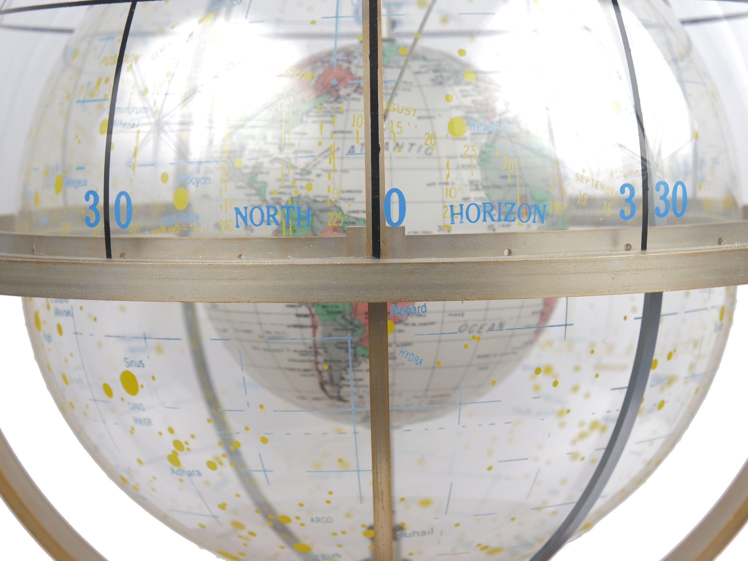 Farquhar Celestial Navigation Armillary Sphere Globe for Dept. of Navy 1