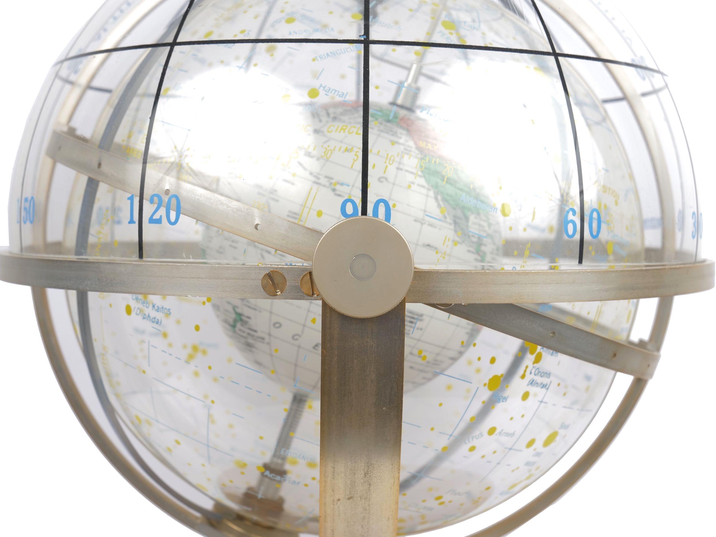 Farquhar Celestial Navigation Armillary Sphere Globe for Dept. of Navy 6