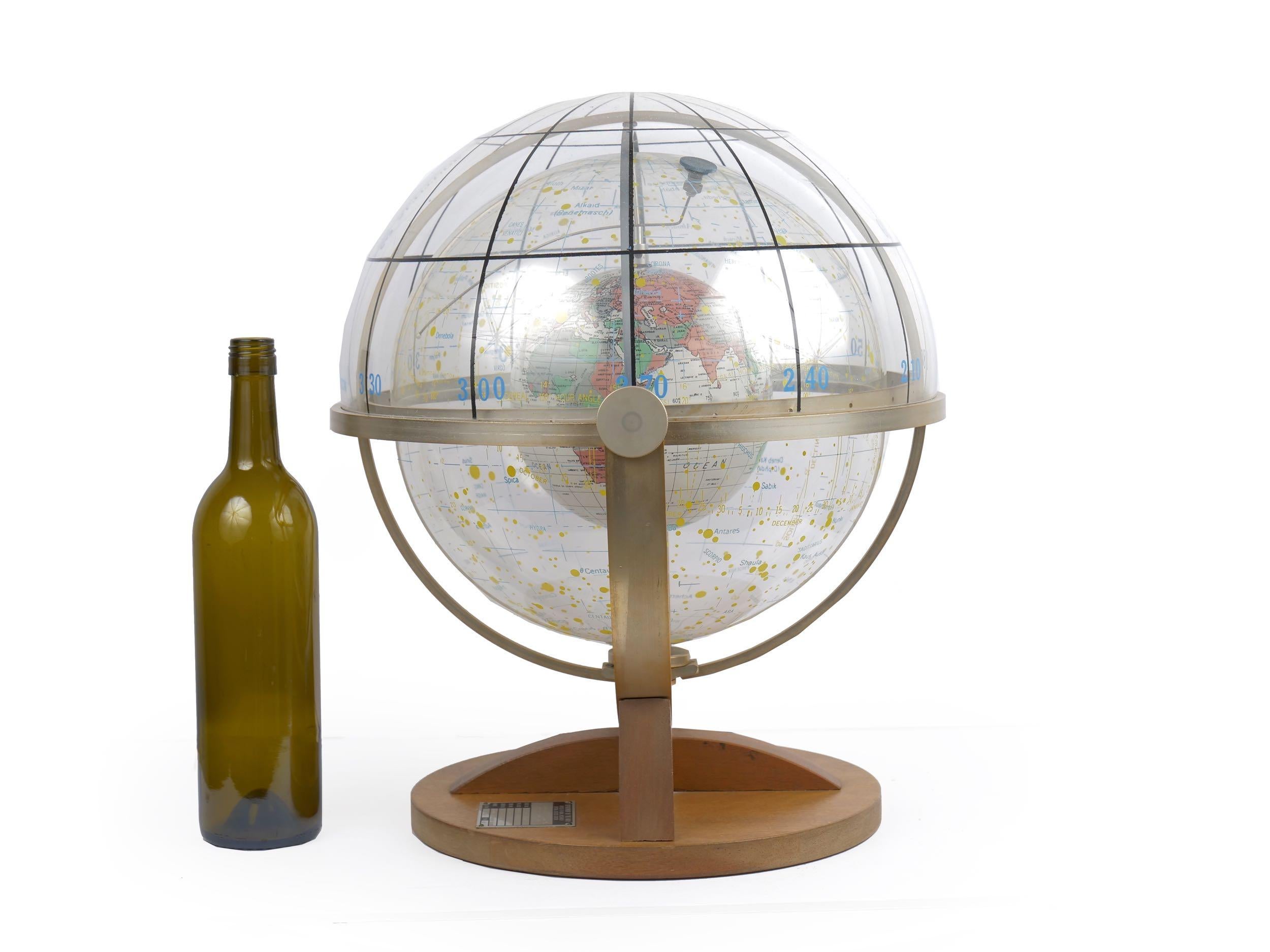 American Farquhar Celestial Navigation Armillary Sphere Globe for Dept. of Navy