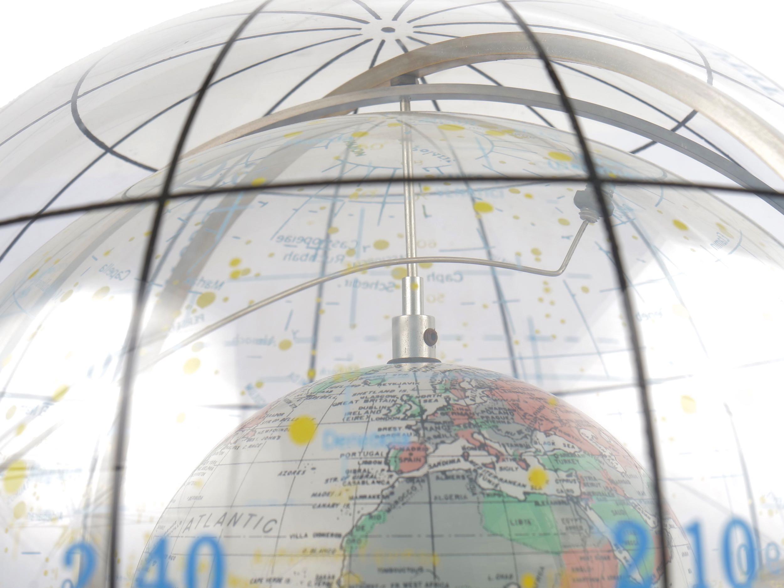 20th Century Farquhar Celestial Navigation Armillary Sphere Globe for Dept. of Navy