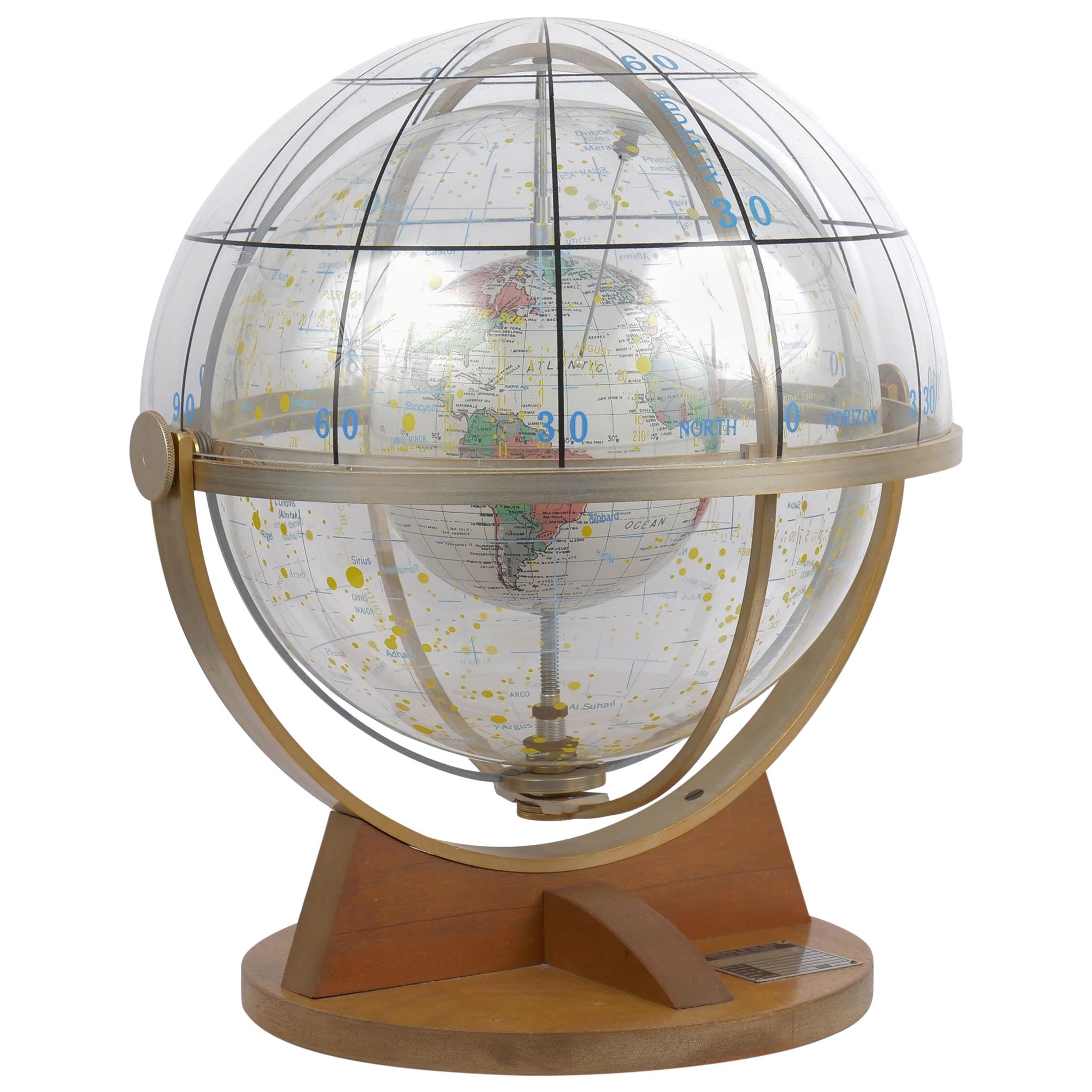 Farquhar Celestial Navigation Armillary Sphere Globe for Dept. of Navy