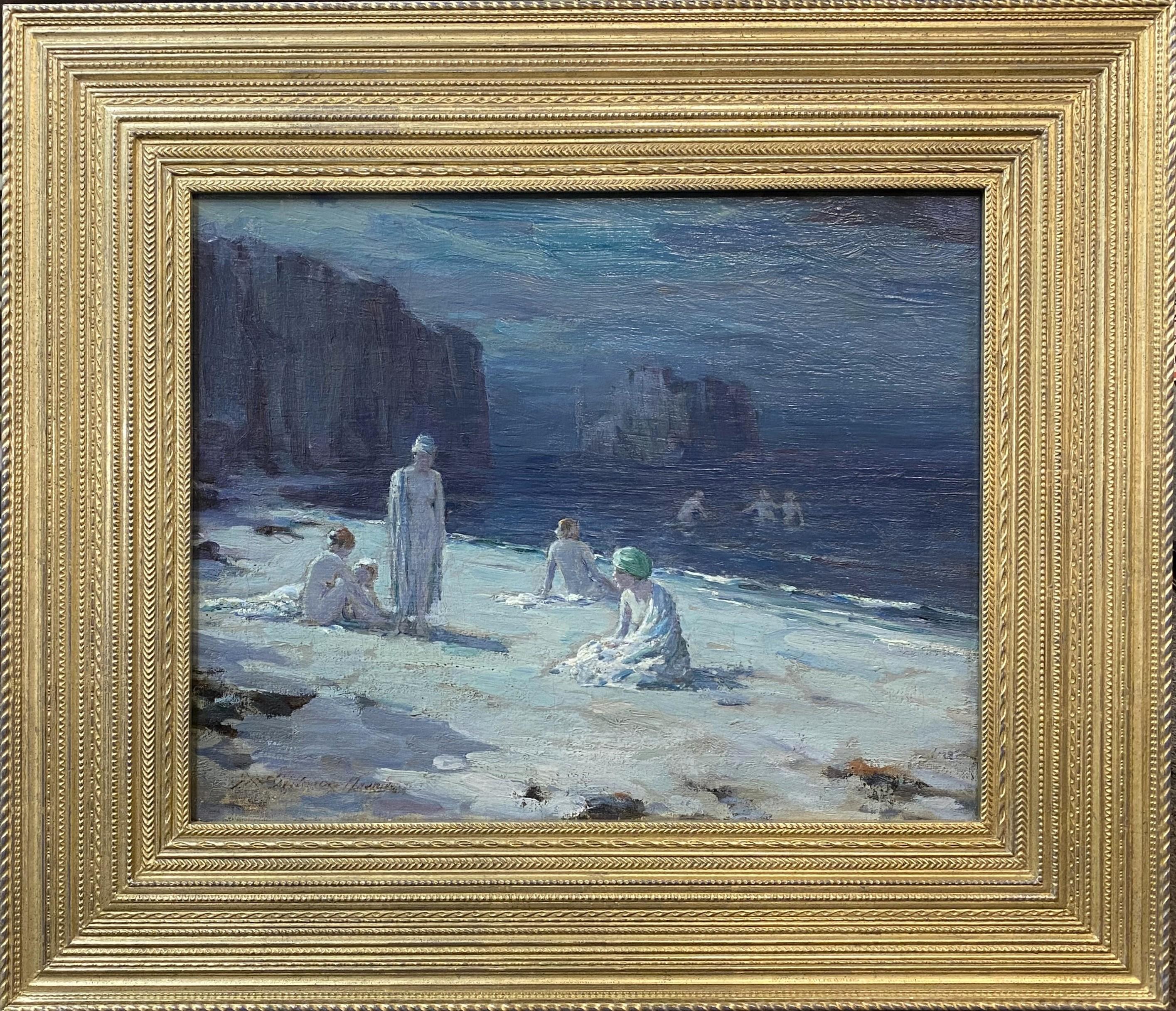 Farquhar McGillvray Knowles Landscape Painting - Nocturnal Bathers