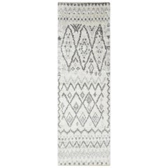 Farrah, Bohemian Moroccan Hand Knotted Area Rug, Parchment