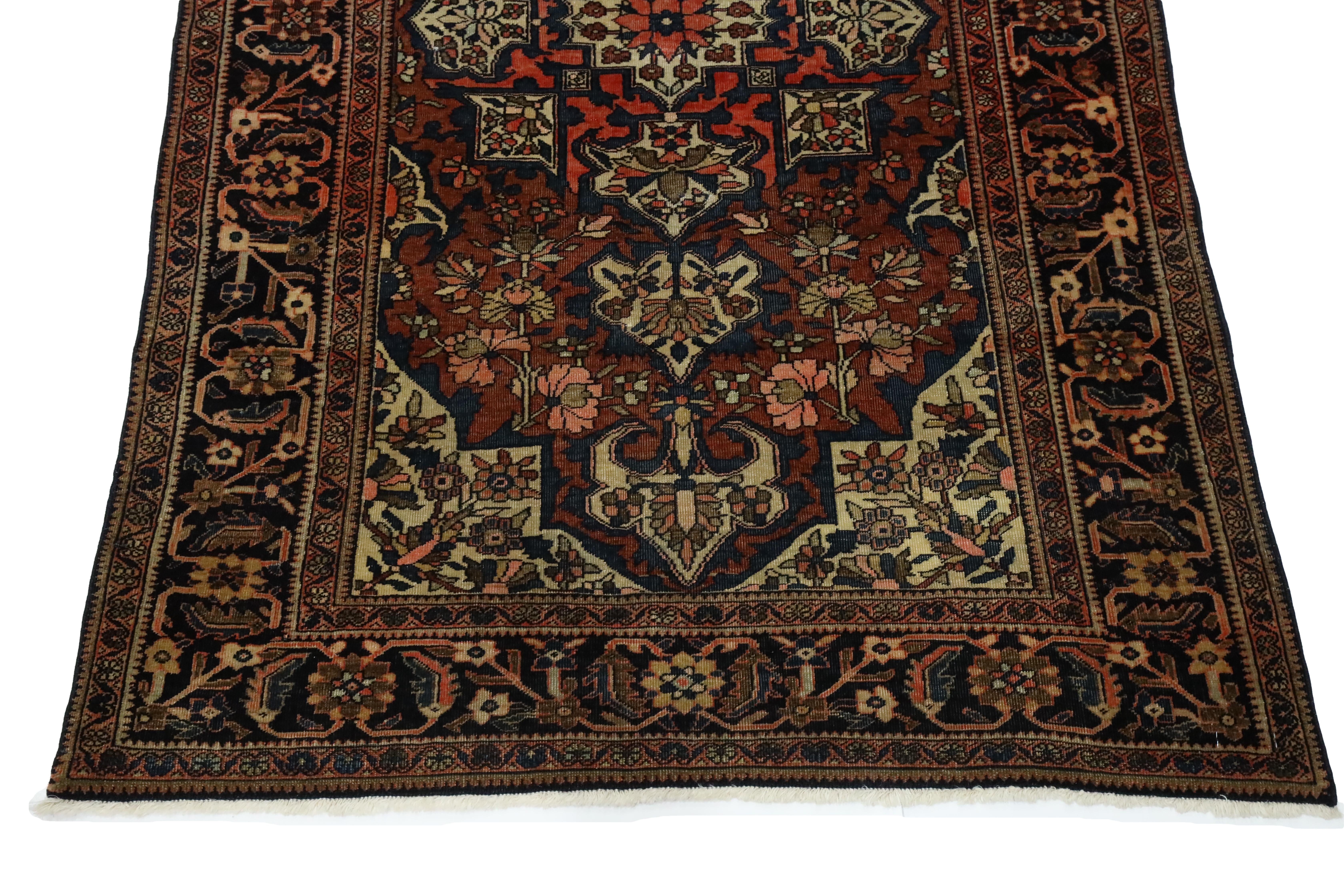 Perse Tapis ancien Farrahan-Saruk - 3'3