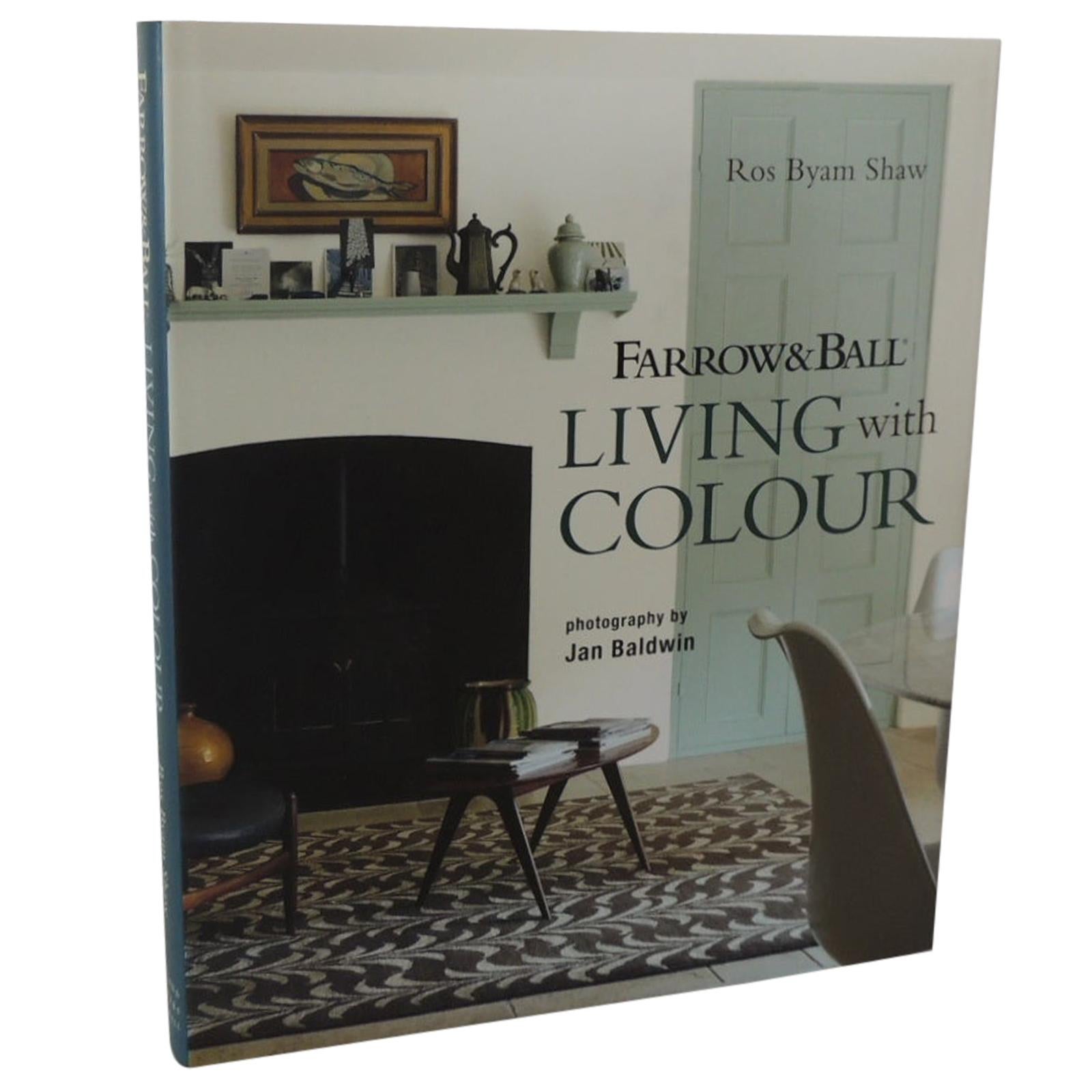 Farrow & Ball Living with Color Hard-Cover Decorative Vintage Coffee Table Book