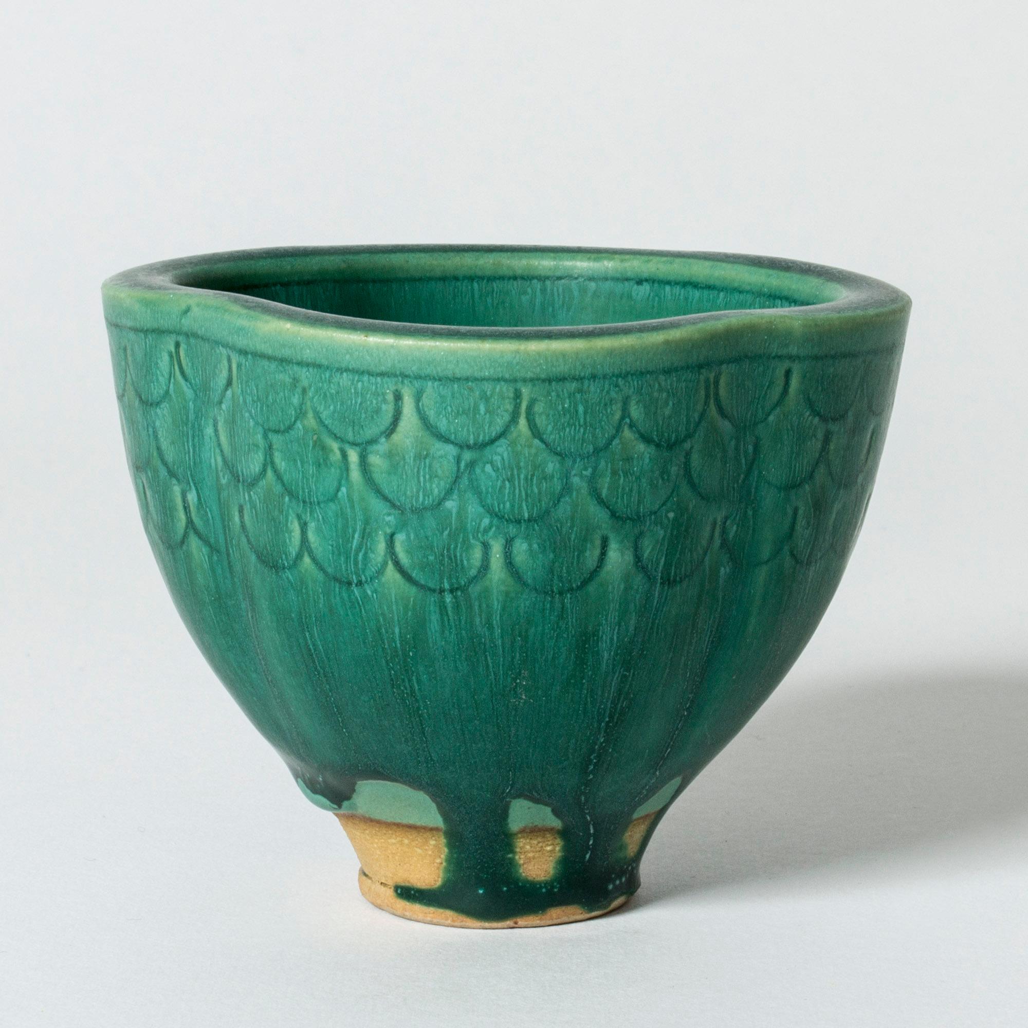 Scandinavian Modern “Farsta” Vase by Wilhelm Kåge For Sale