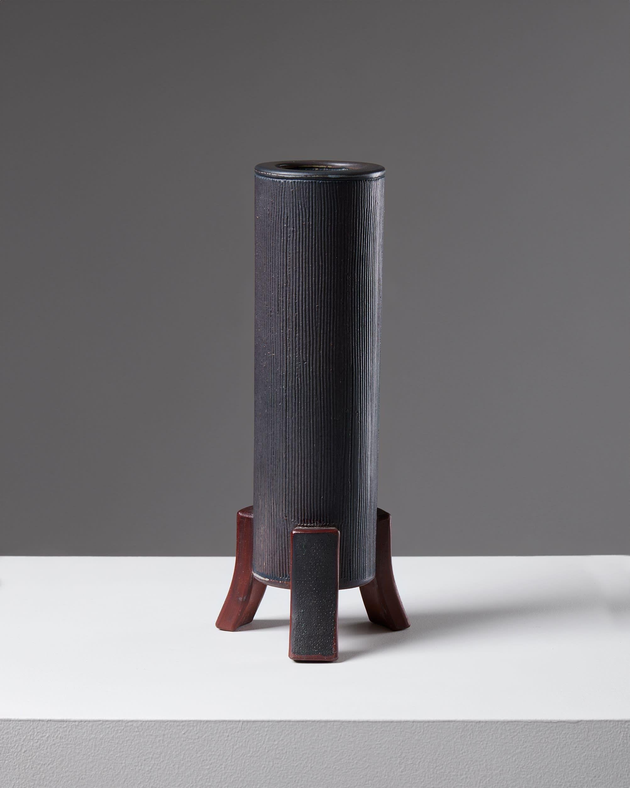Svedese Vaso 'Farsta' disegnato da Wilhelm Kåge per Gustavsberg Svezia, 1957 in vendita