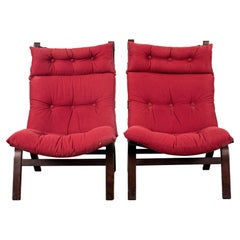 Farstrup Danish Modern Lounge Chairs, Pair