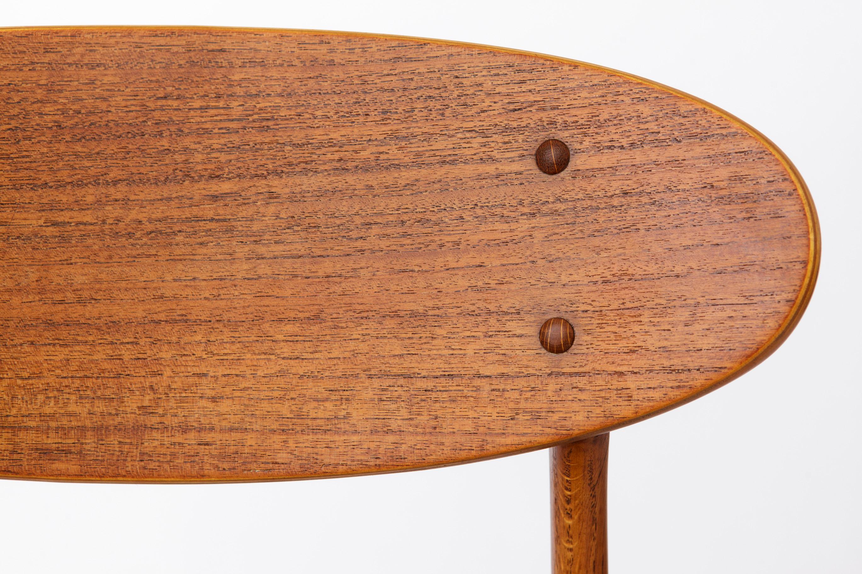 Polished Farstrup Dining Chair - Repaired, 1960s, Oak & Teak, Danish Vintage