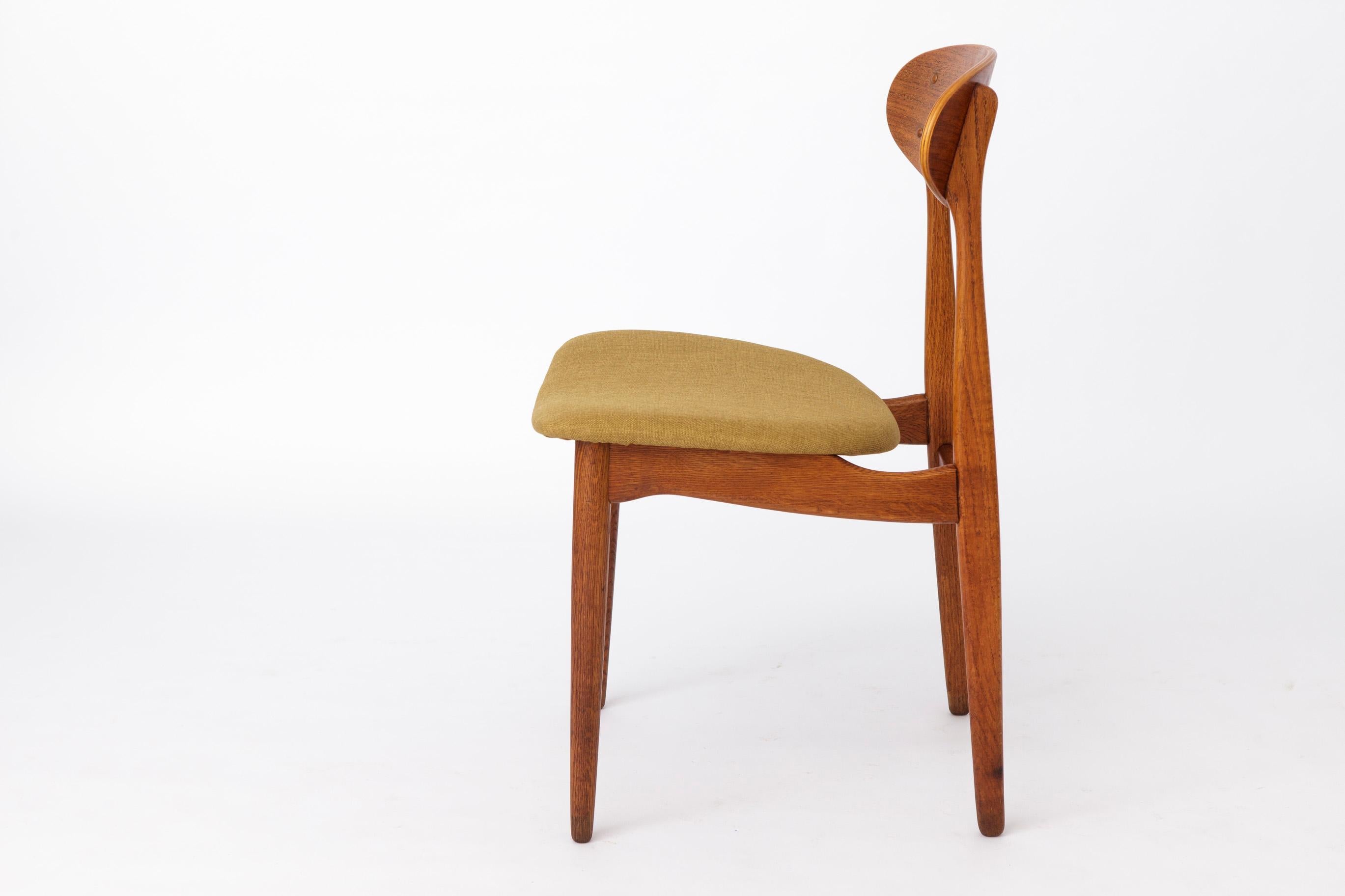 Farstrup Dining Chair - Repaired, 1960s, Oak & Teak, Danish Vintage In Good Condition In Hannover, DE
