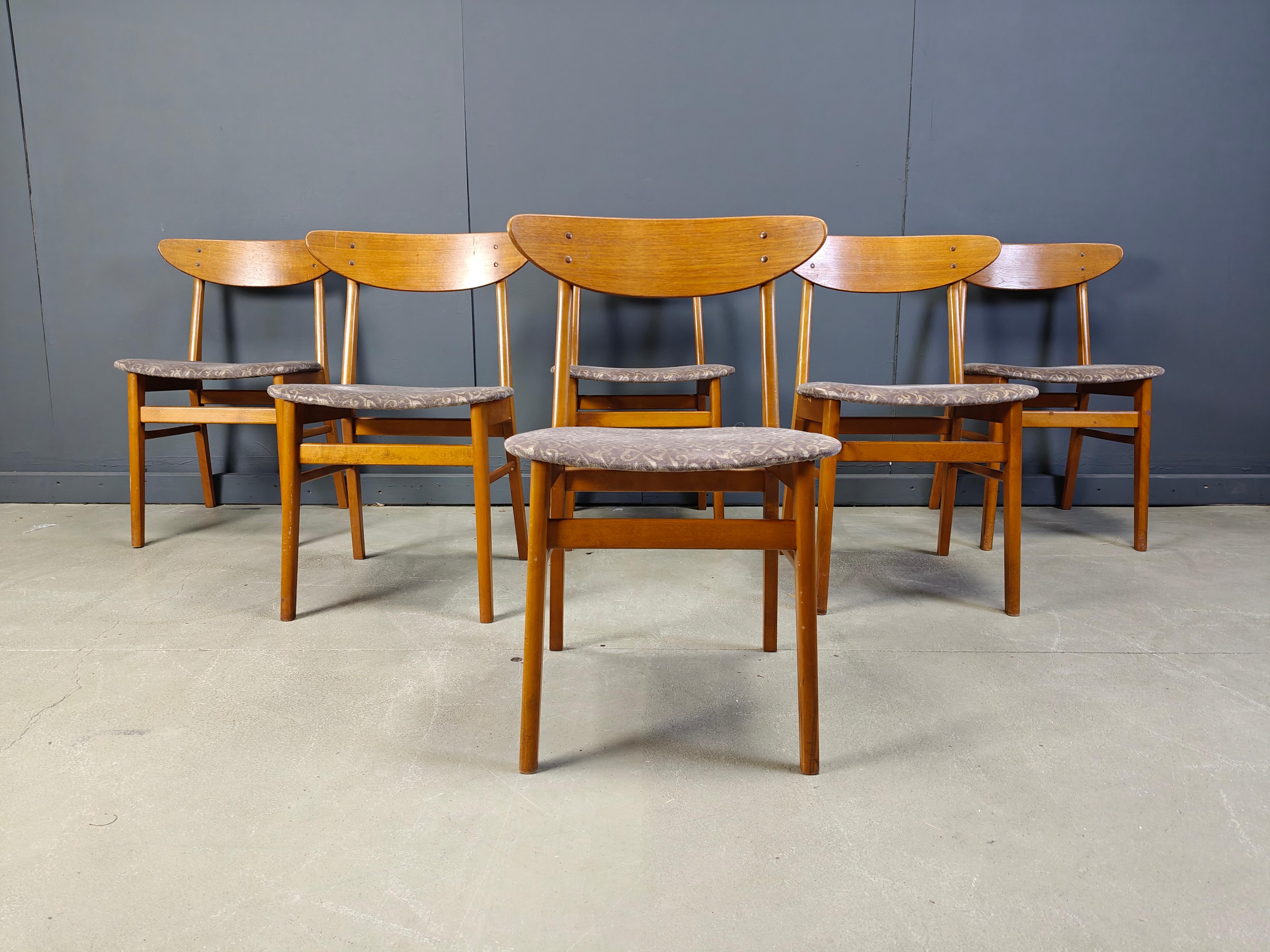 Farstrup Mobler dining chairs, set of 6 -  1960s For Sale 4