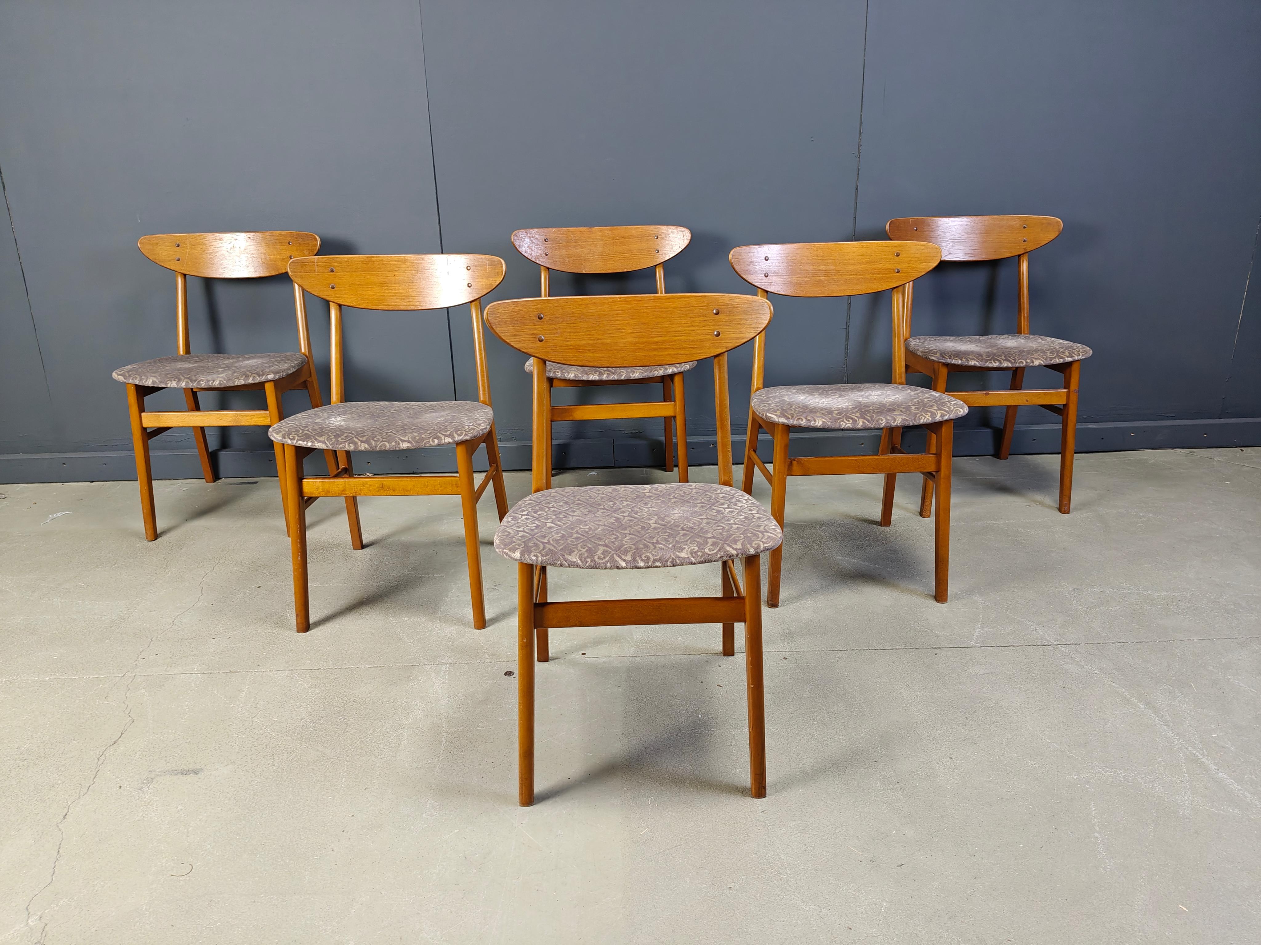 Farstrup Mobler dining chairs, set of 6 -  1960s For Sale 5