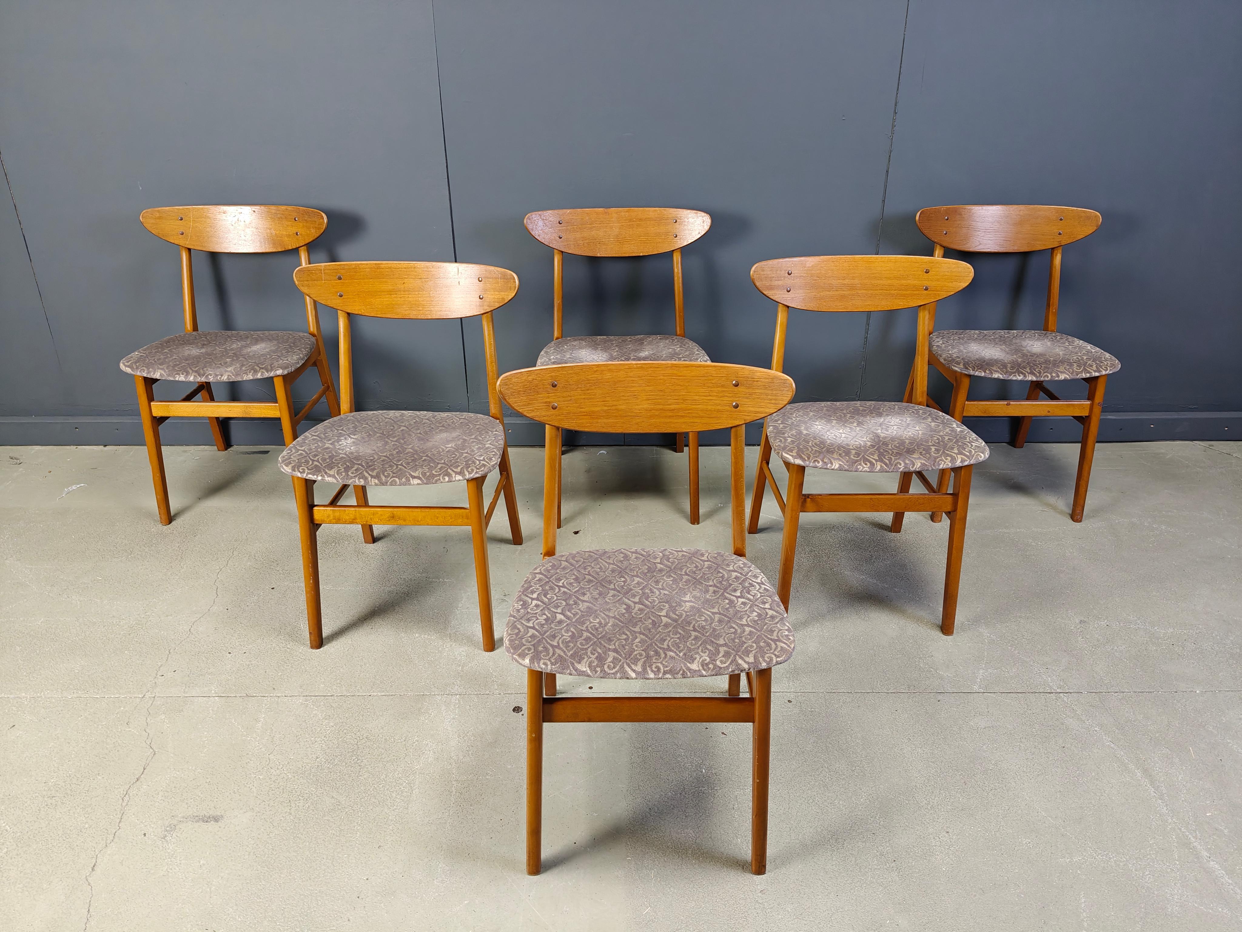 Farstrup Mobler dining chairs, set of 6 -  1960s For Sale 6