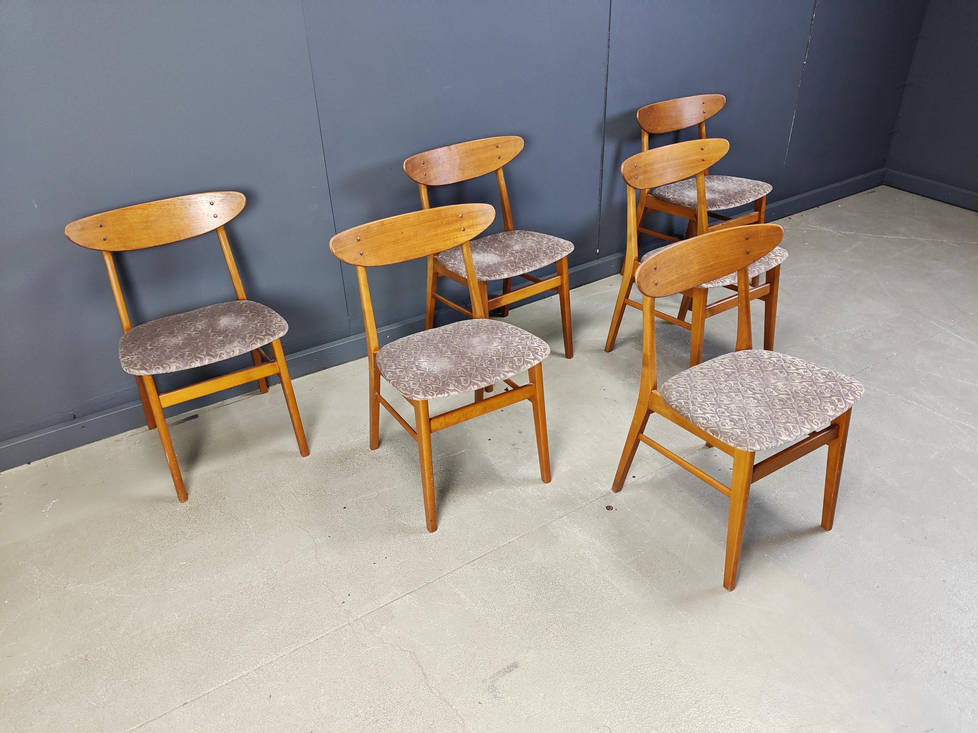 Farstrup Mobler dining chairs, set of 6 -  1960s For Sale 2