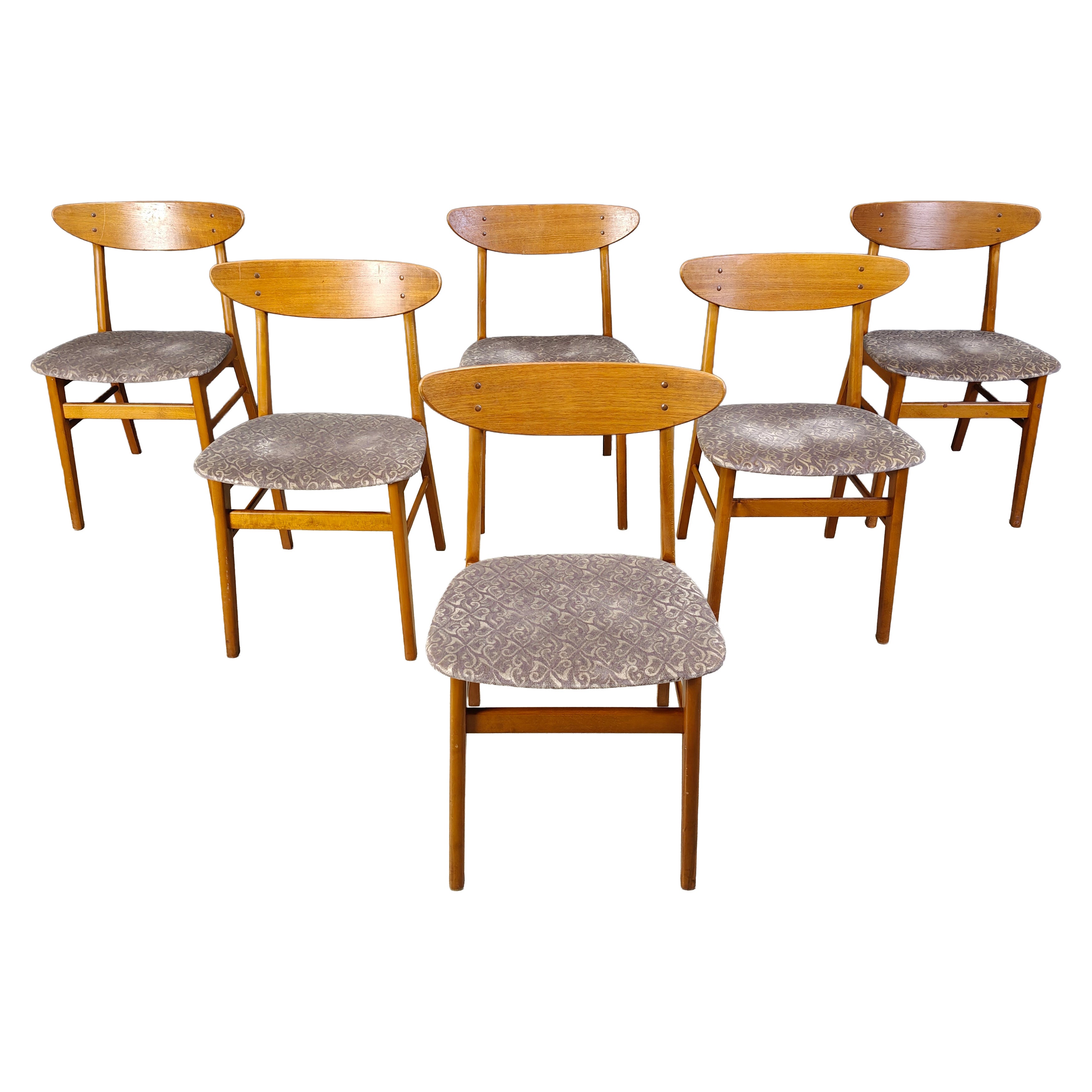 Farstrup Mobler dining chairs, set of 6 -  1960s For Sale