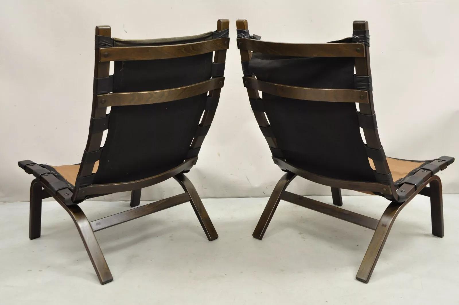 Mid-Century moderno Farstrup Mobler Miljø - Sedie da salotto in legno di faggio curvato - una coppia in vendita