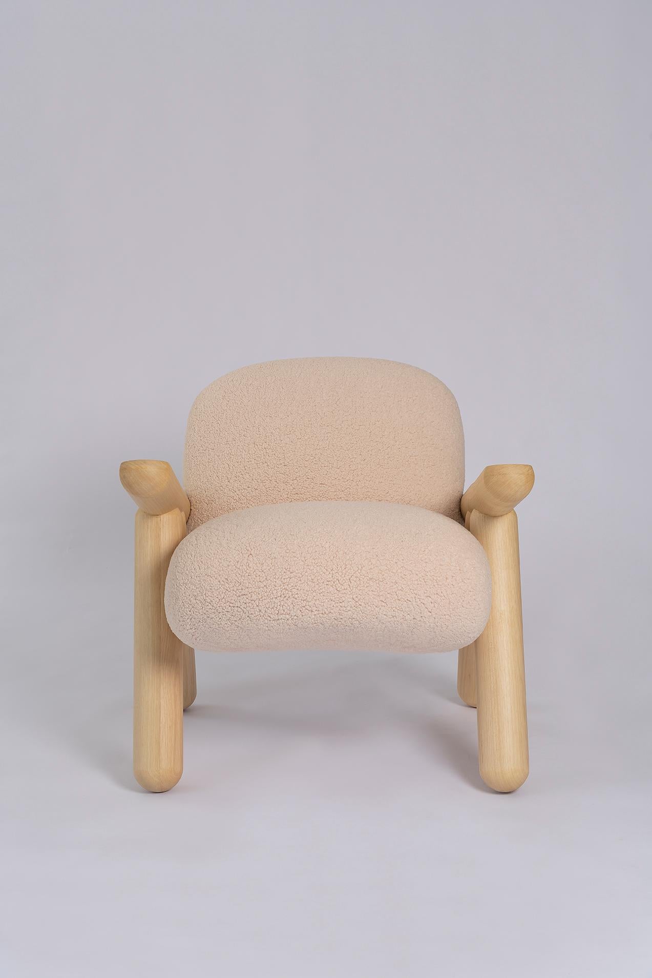 Brazilian Fartura Armchair in Neotenic Style by Tiago Curioni For Sale
