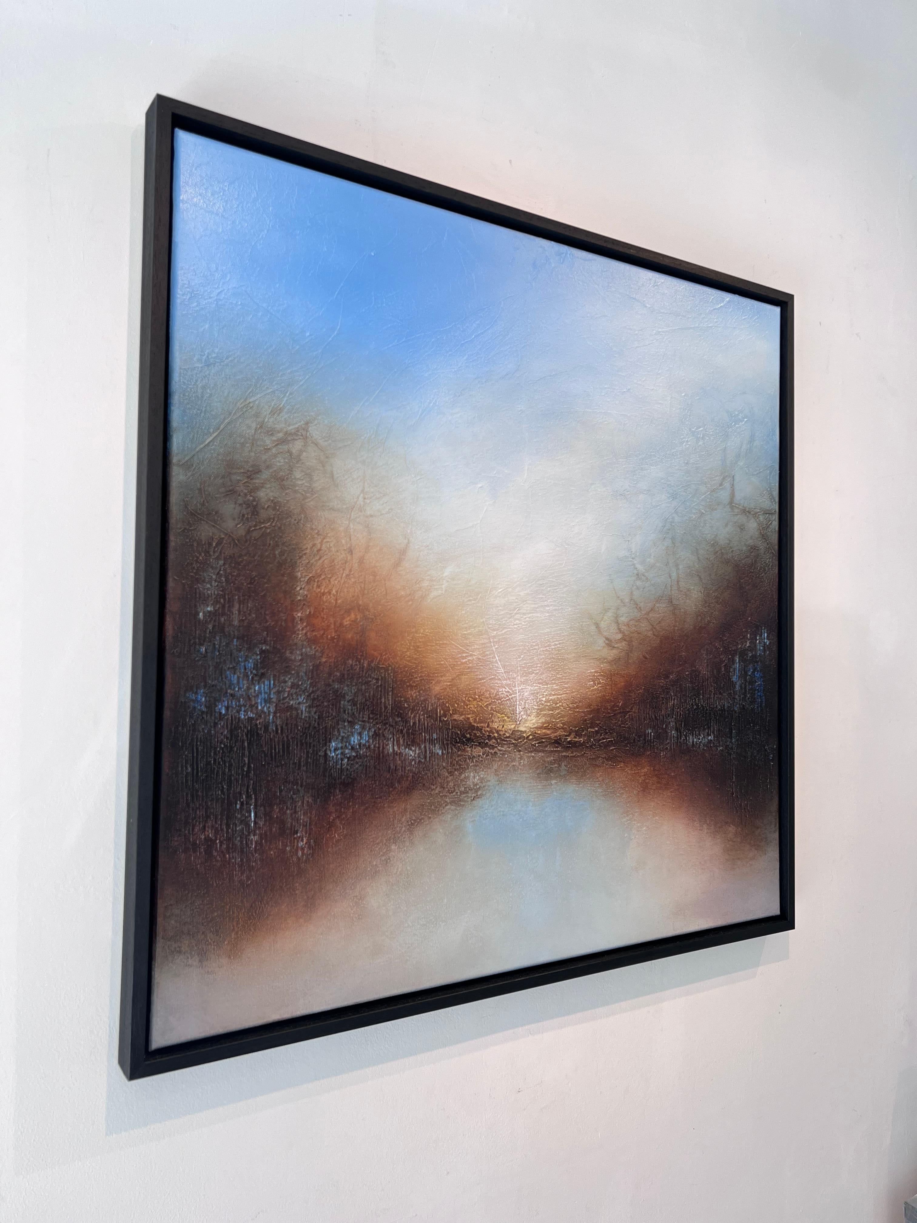 Attain-originale moderno astratto mare tramonto paesaggio pittura-contemporanea Arte - Painting Espressionismo astratto di Faryal Ahmad