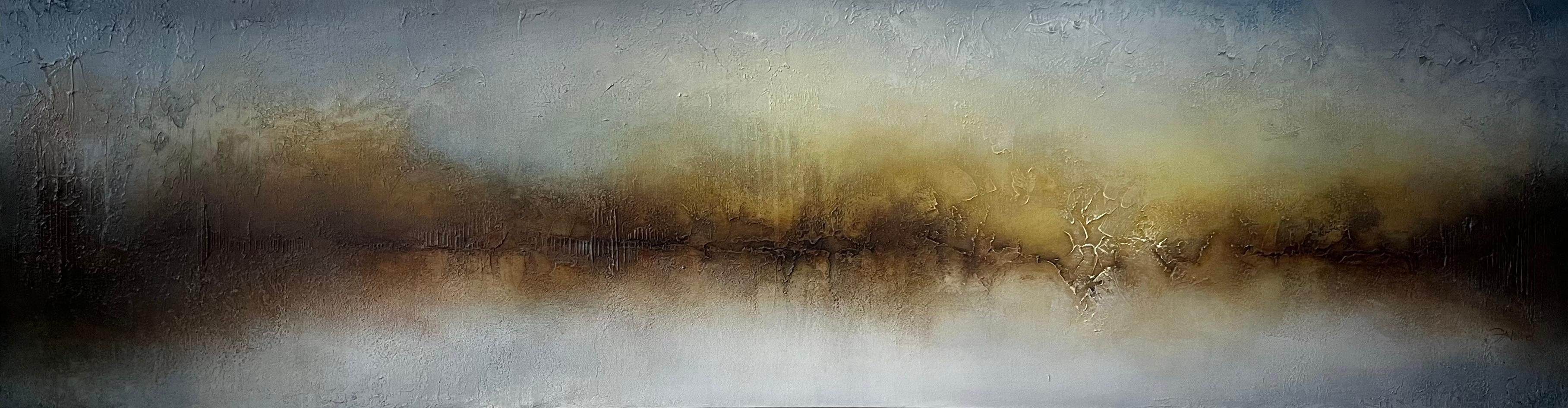 Force-original modern abstract lake landscape painting- artwork-contemporary art