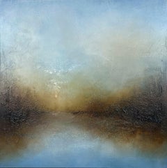 Infatuation-original abstract landscape sunset sea painting-contemporary Art