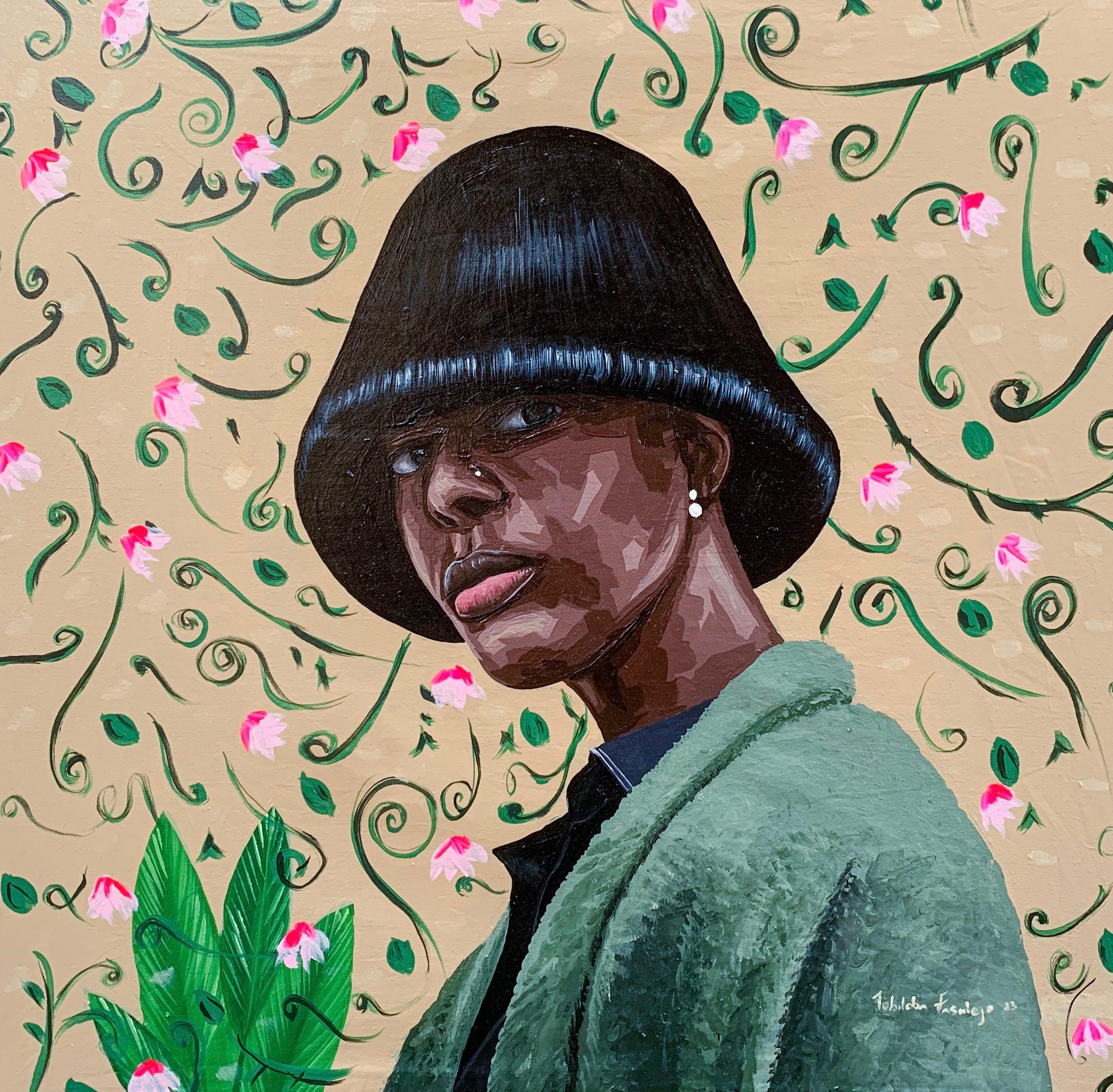 Fasalejo Tobiloba Portrait Painting – Textur der Identität (Schönheit in uns)