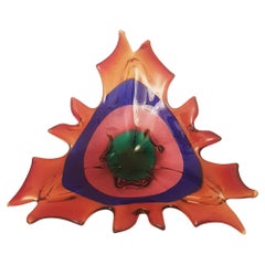 Fasce Murano Glass Large Centerpiece by Fulvio Bianconi