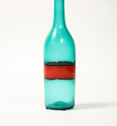 Fasce Orizzontale Bottle with Stopper by Fulvio Bianconi for Venini