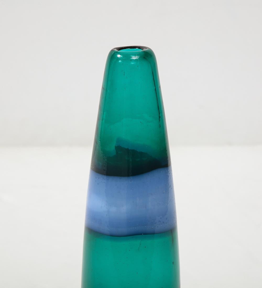 Italian Fasce Orizzontali Bottle Model #4399 by Fulvio Bianconi fo Venini For Sale