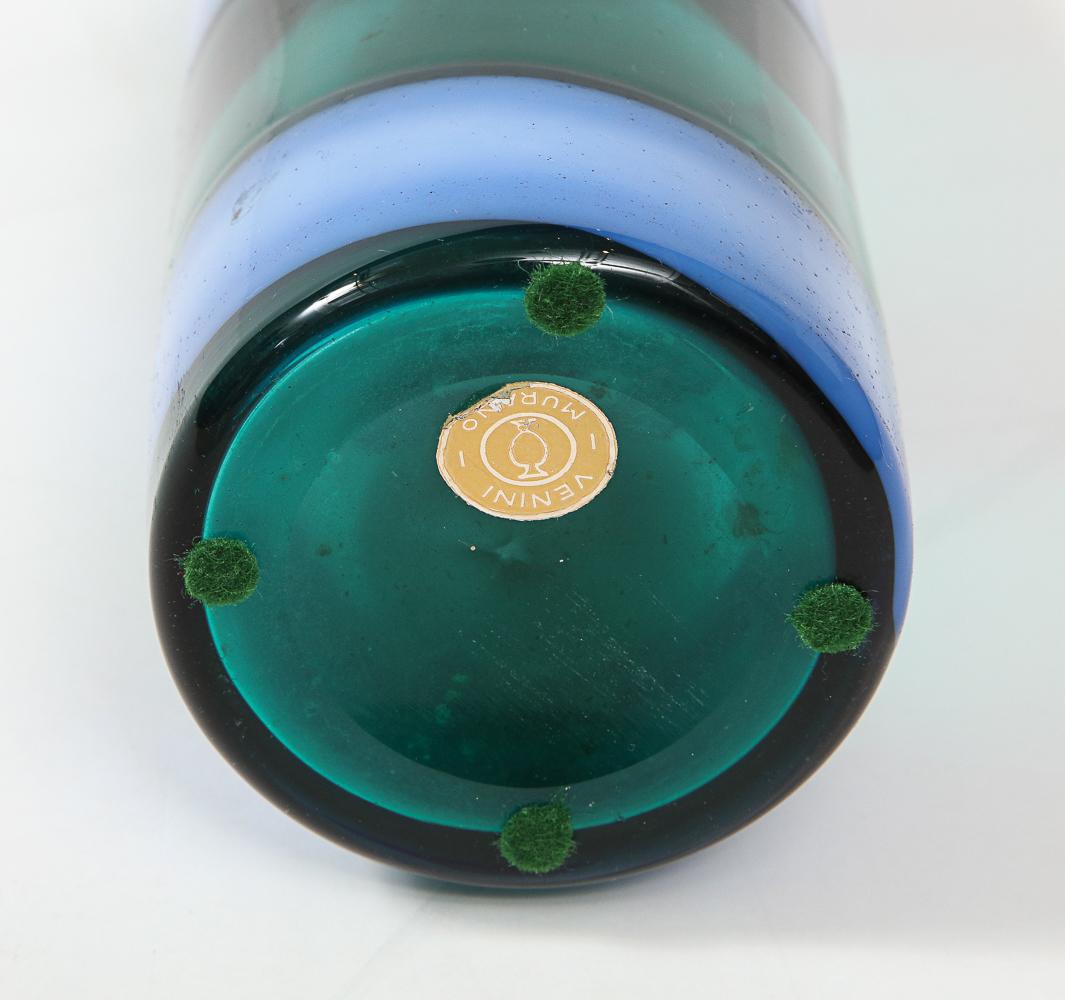 Fasce Orizzontali-Flasche Modell #4399 von Fulvio Bianconi fo Venini im Zustand „Gut“ im Angebot in New York, NY