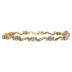 Fascinating 0.275ct Natural Diamond Bracelet in 18K Yellow Gold