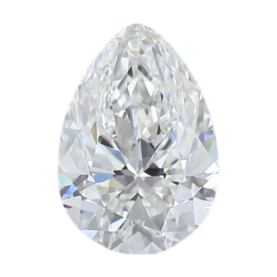 Affascinante diamante a forma di pera dal taglio ideale da 0,70 carati - Certificato GIA in vendita 2