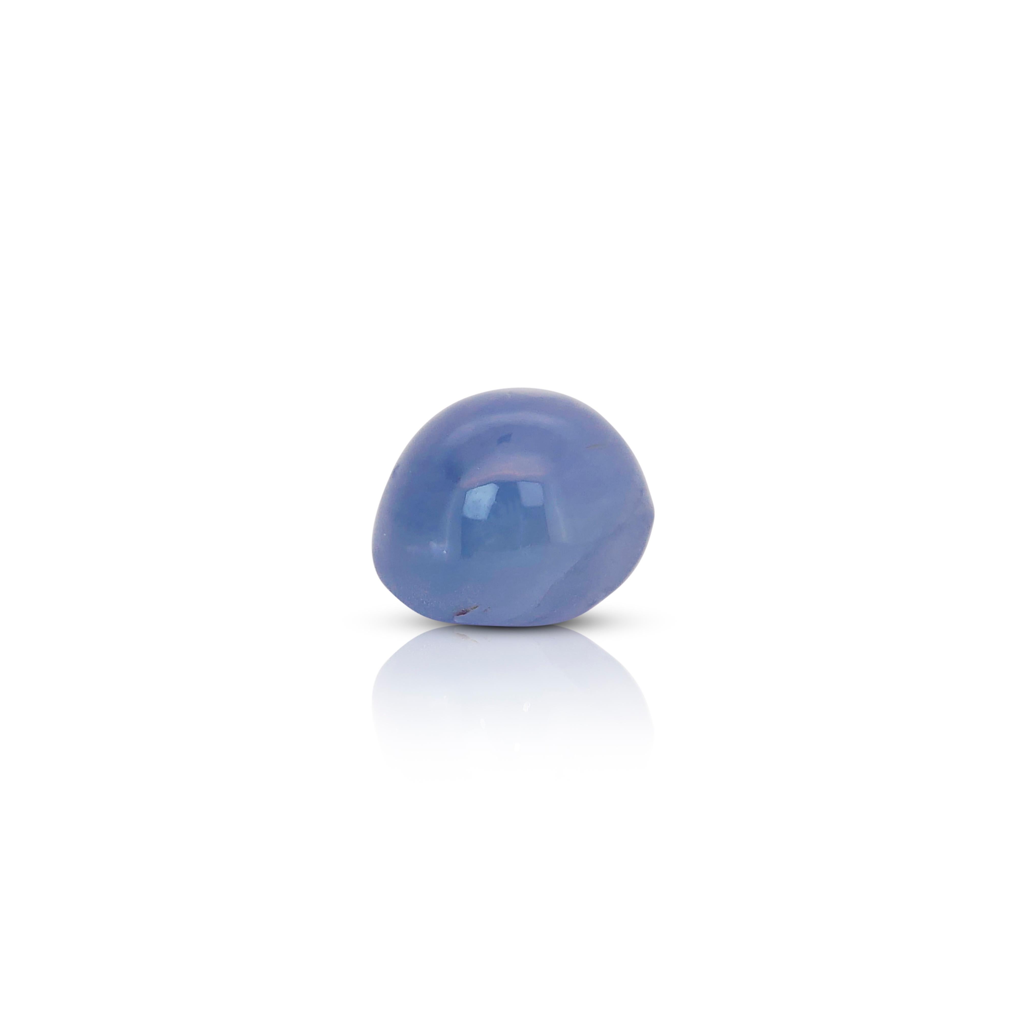 Oval Cut Fascinating 10.27ct Star Sapphire Gemstone - IGI Certified For Sale