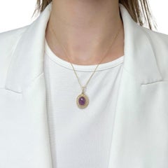 Fascinating 11.14ct Ruby and Diamonds Necklace with Pendant in 18k Yellow Gold