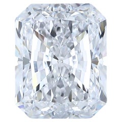 Fascinante diamante en forma de radiante de talla ideal excelente doble de 1,74 ct