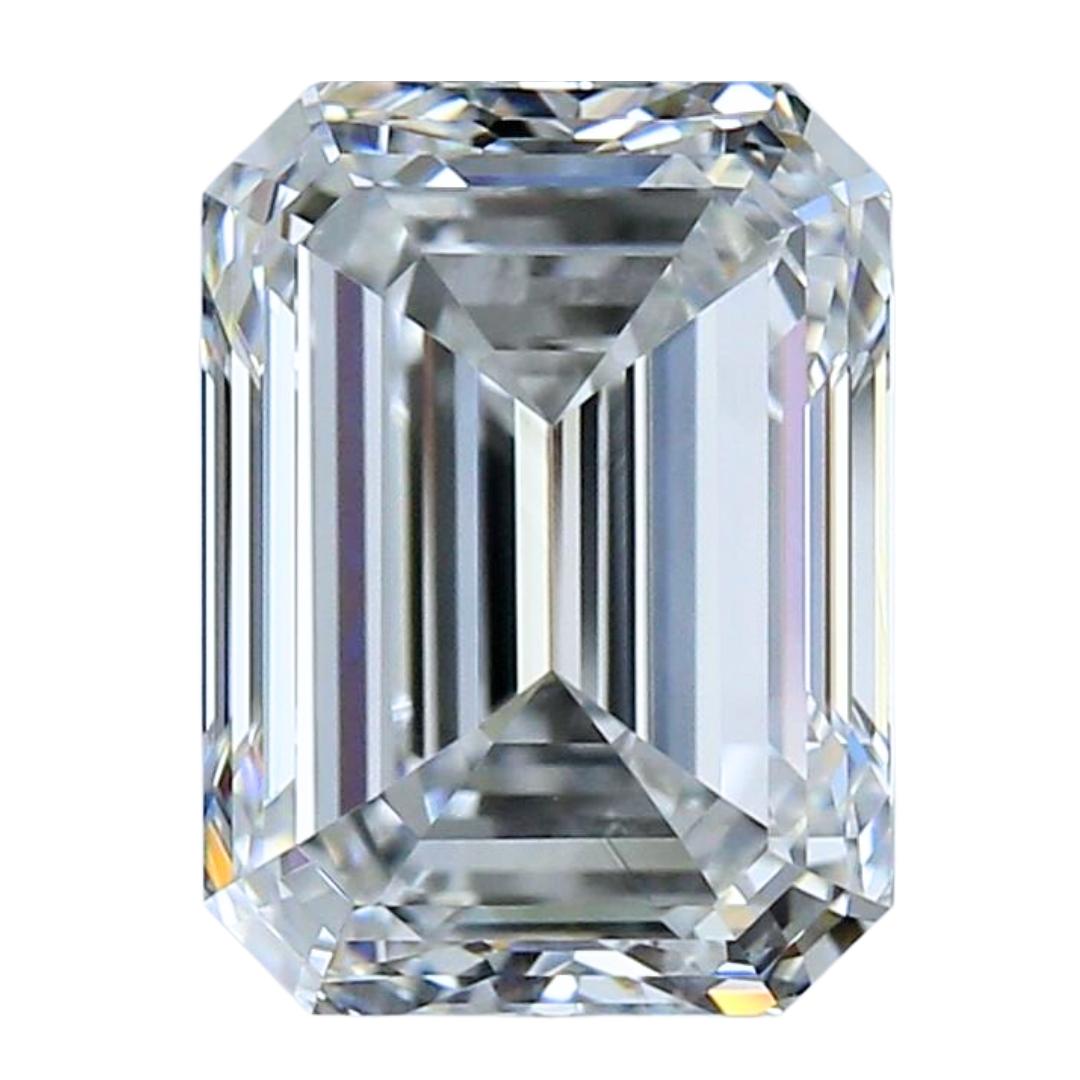Fascinating 4.03ct Ideal Cut Emerald-Cut Diamond - GIA Certified For Sale 2
