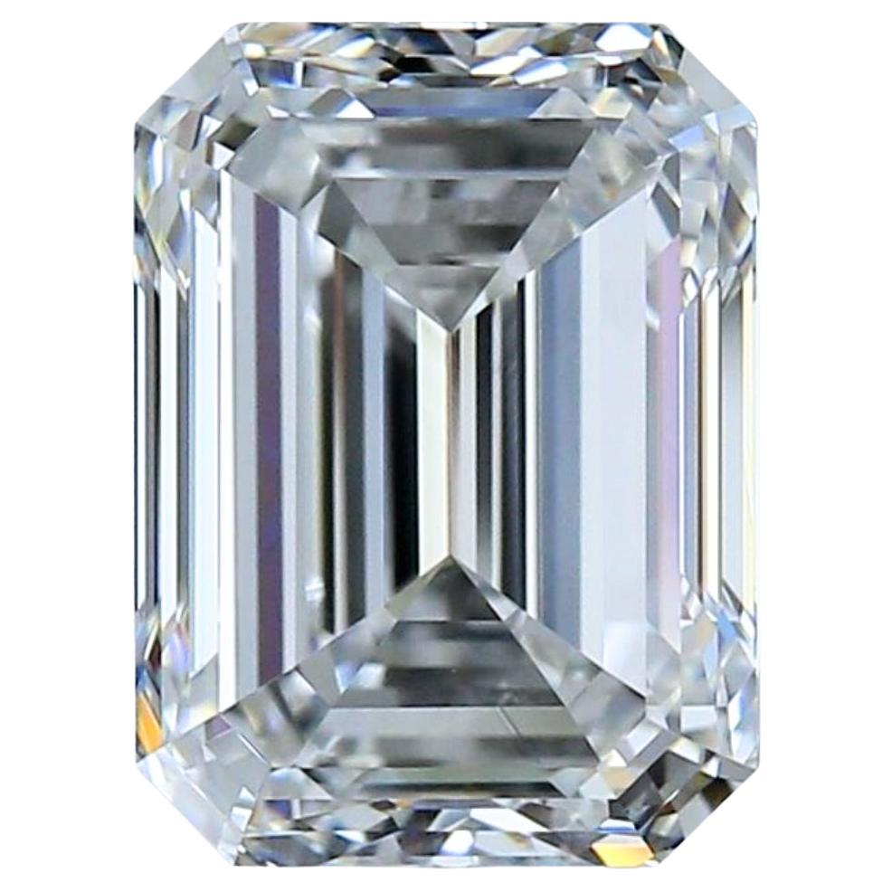Fascinating 4.03ct Ideal Cut Emerald-Cut Diamond - GIA Certified For Sale